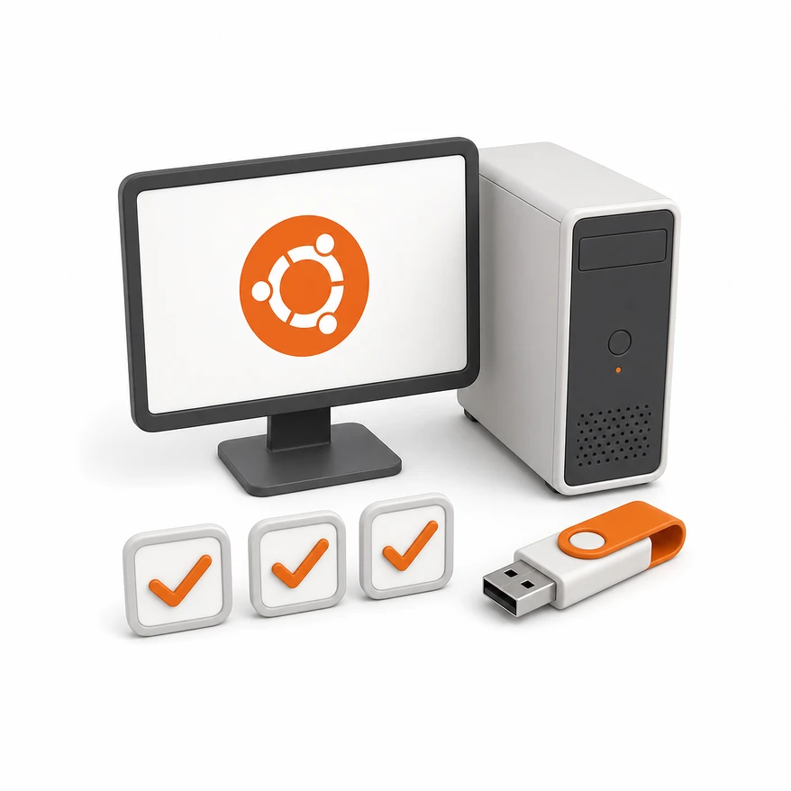 컴퓨터에 Ubuntu LTS 서버 설치 준비