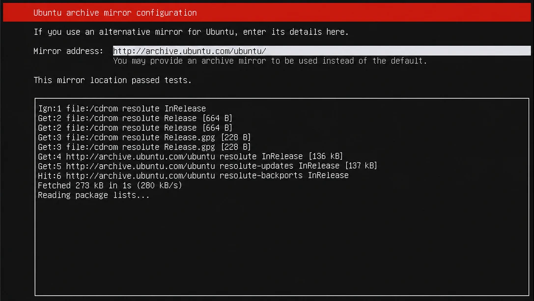ubuntu server archive mirror check