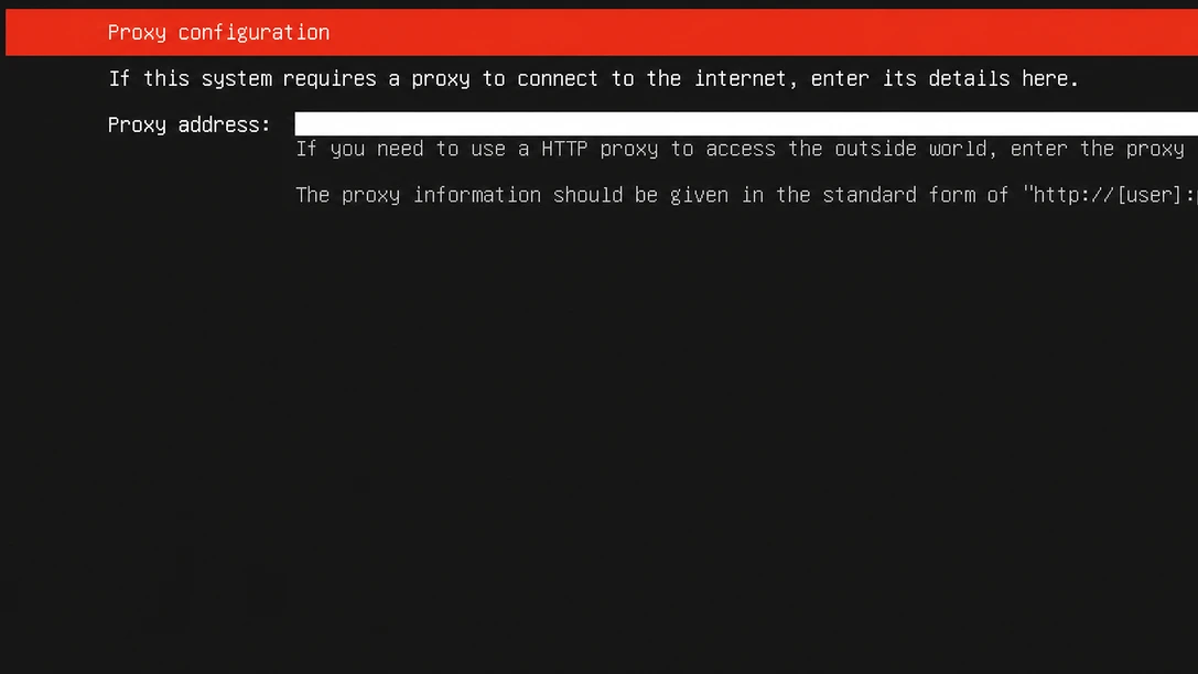 ubuntu server proxy empty